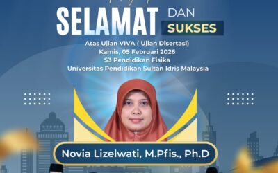 Prodi Tadris Fisika FTIK UIN Mahmud Yunus Batusangkar Perkuat Daya Saing Global dengan Bertambahnya Dosen Bergelar Doktor