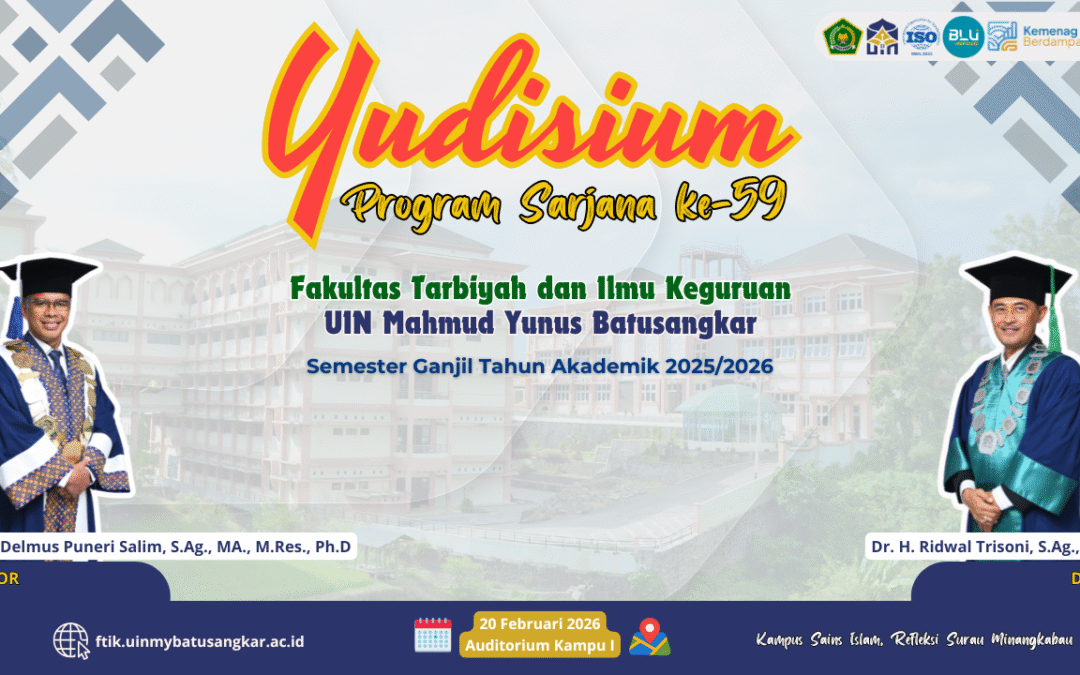 Yudisium ke-59 FTIK UIN Mahmud Yunus Batusangkar: Lahirkan Lulusan Berprestasi dan Peneliti Unggul