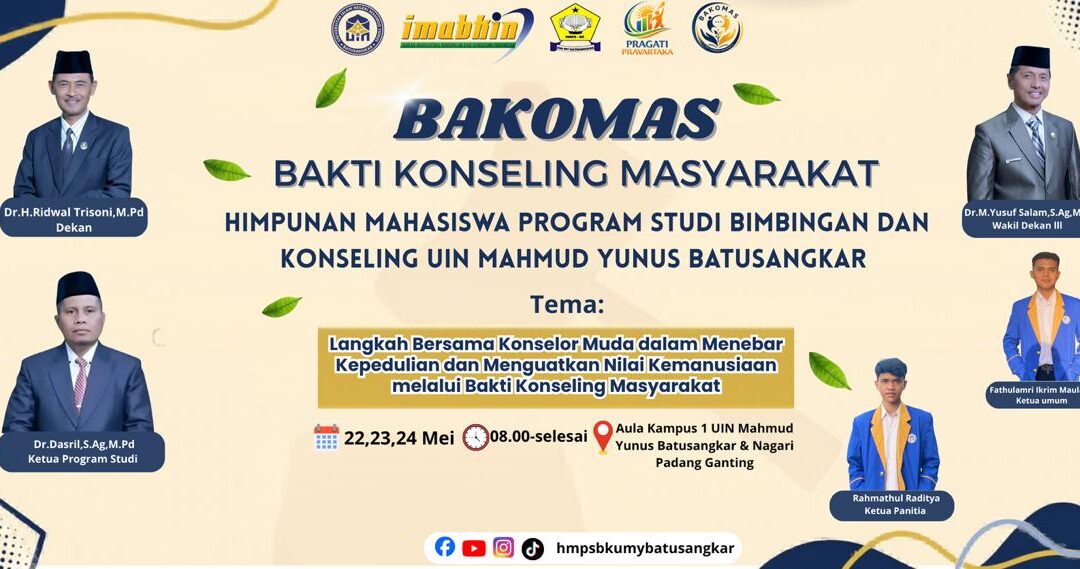 Peduli Kesehatan Mental, Prodi BK FTIK UIN Mahmud Yunus Batusangkar Gelar BAKOMAS