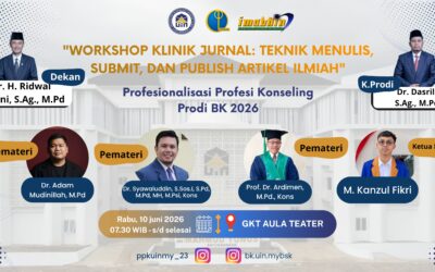 Workshop Klinik Jurnal 2026: Penguatan Kompetensi Menulis, Submit, dan Publish Artikel Ilmiah bagi Mahasiswa dan Dosen BK