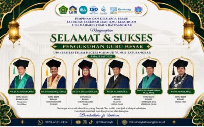 Guru Besar Baru Dikukuhkan, Milad ke-29 UIN Mahmud Yunus Batusangkar Semakin Bermakna