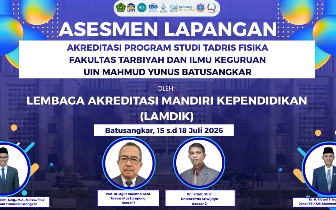 Prodi Tadris Fisika FTIK UIN Mahmud Yunus Batusangkar Optimistis Hadapi Asesmen Lapangan Akreditasi