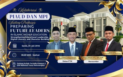 FTIK UIN Mahmud Yunus Batusangkar Dorong Internasionalisasi melalui Visiting Professor Kolaborasi MPI dan PIAUD