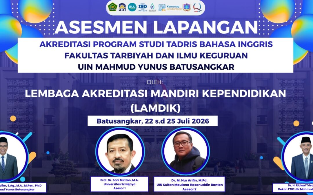 Melalui Asesmen Lapangan, Prodi Tadris Bahasa Inggris FTIK UIN Mahmud Yunus Batusangkar Teguhkan Komitmen terhadap Mutu Pendidikan